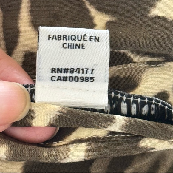 Diane Von Furstenberg Prita silk shirt dress leopard animal print. 100% Silk - Picture 14 of 15